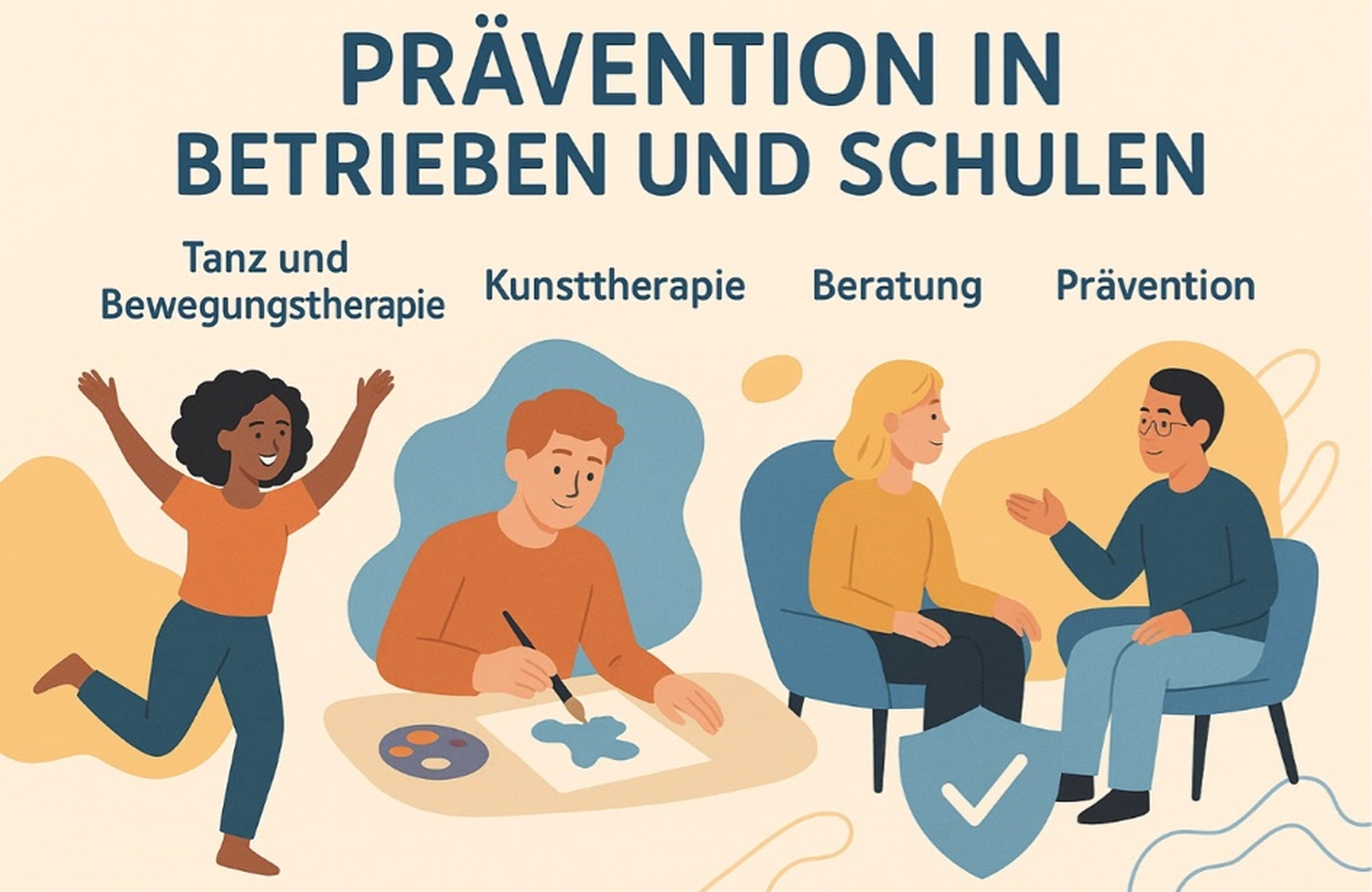 Claudi Schulz - Tanz- und Bewegungstherapeutin, Kunsttherapeutin und psychologische Beraterin - Therapieschritte